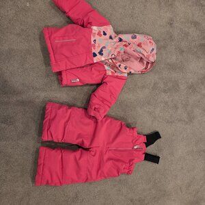 Baby girl snowsuit